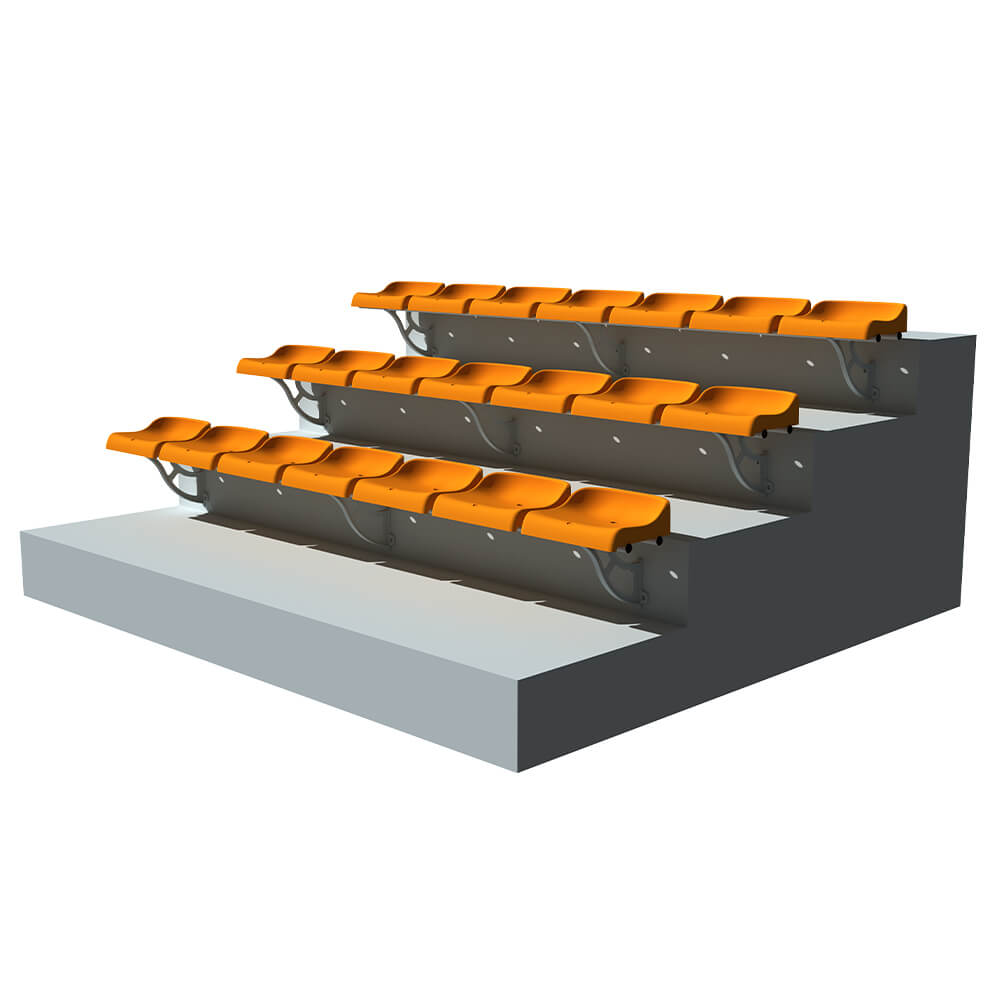 Bleacher Seating Without Back